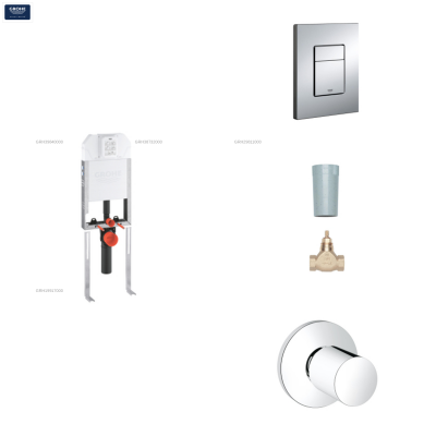 GROHE Gömme Rezarvuar Seti 80 mm İnce 4 'ü Set - 1