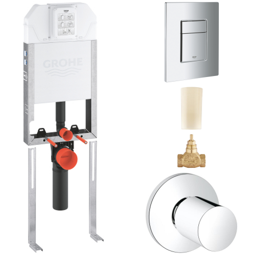 GROHE Gömme Rezarvuar Seti 80 mm İnce 4 'ü Set - GROHE