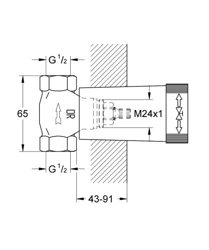 Grohe Gömme Valf - 29032000 - 3