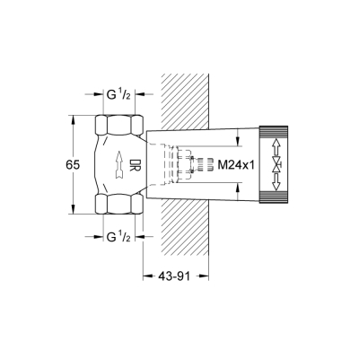 Grohe Gömme Valf - 29032000 - 2