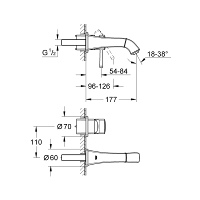 Grohe Grandera 2 Delikli Lavabo Bataryası
S-Boyut - 19929000 - 2