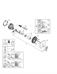 Grohe Grandera Ankastre Banyo/Duş Bataryası - 24260000 - 2