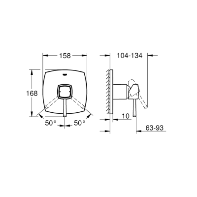 Grohe Grandera Ankastre Duş Bataryası - 24067Ig0 - 2