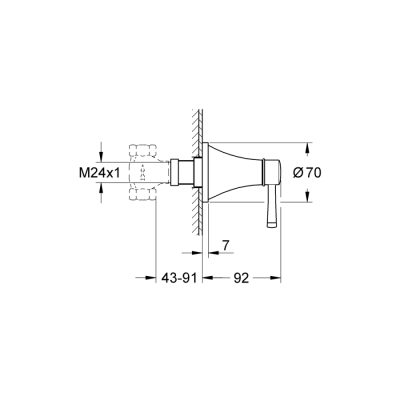 Grohe Grandera Ankastre Stop Valf - 19944Ig0 - 2