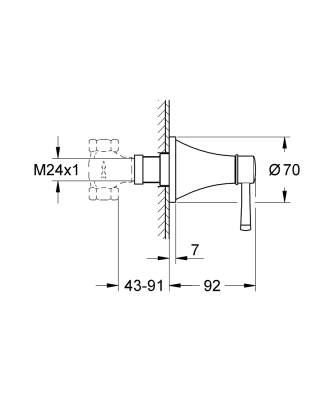 Grohe Grandera Ankastre Stop Valf - 29420000 - 4