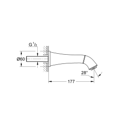 Grohe Grandera Çıkış Ucu - 13341000 - 2