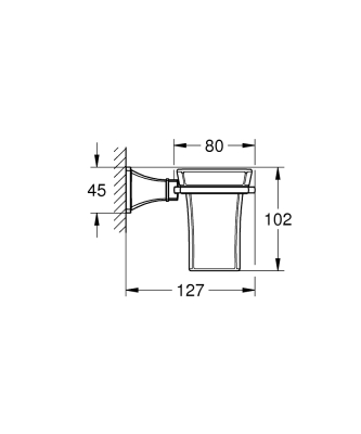 Grohe Grandera Seramik Fırçalık Ve Tutacağı - 40909IG0 - 4