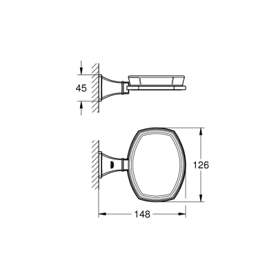 Grohe Grandera Seramik Sabunluk Ve Tutacağı - 40628Ig0 - 2