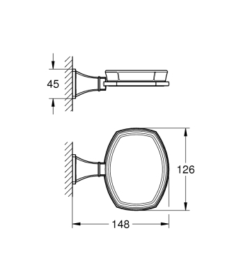 Grohe Grandera Seramik Sabunluk Ve Tutacağı - 40923IG0 - 4