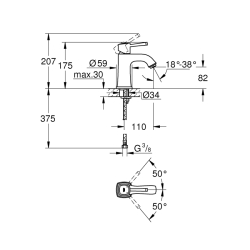 Grohe Grandera Tek Kumandalı Lavabo Bataryası
M-Boyut - 23310Ig0 - 2