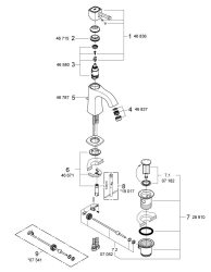 Grohe Grandera Tek Kumandalı Lavabo Bataryası M-Boyut - 24369IG0 - 2