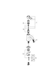 Grohe Grandera Tek Kumandalı Lavabo Bataryası M-Boyut - 24370IG0 - 2