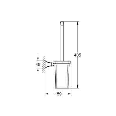 Grohe Grandera Tuvalet Fırçası Seti - 40632000 - 2