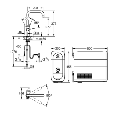 Grohe Grohe Blue Home U - Çıkış Uçlu Başlangıç Kiti - 31456001 - 2