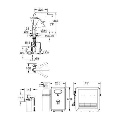 Grohe Grohe Blue Professional L Tipi Çıkış Ucu - 31326002 - 2