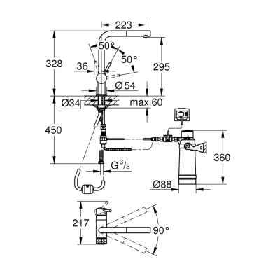 Grohe Grohe Blue Pure Minta Başlangıç Seti - 30393000 - 2