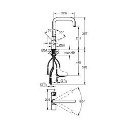 Grohe Grohe Blue Tek Kumandalı Eviye Bataryası 1/2