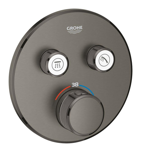 Grohe Grohtherm SmartControl Çift valfli akış kontrollü, Seti Fırçalı Grafit - 2
