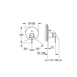 Grohe Grohe Plus Ankastre Banyo/Duş Bataryası - 24060003 - 2