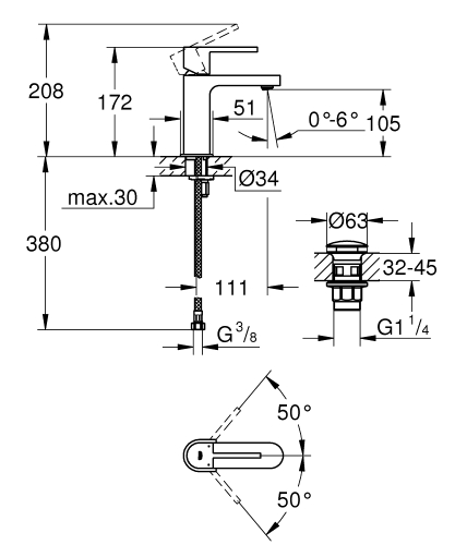 Grohe Grohe Plus Tek Kumandalı Lavabo Bataryası
S-Boyut - 33163003 - 3