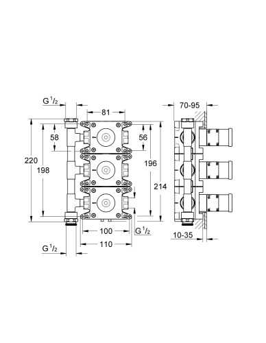 Grohe Grohe Rapido C 27 625 000 İçin İç Gövde - 35031000 - 3