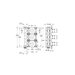 Grohe Grohe Rapido C 27 625 000 İçin İç Gövde - 35031000 - 2