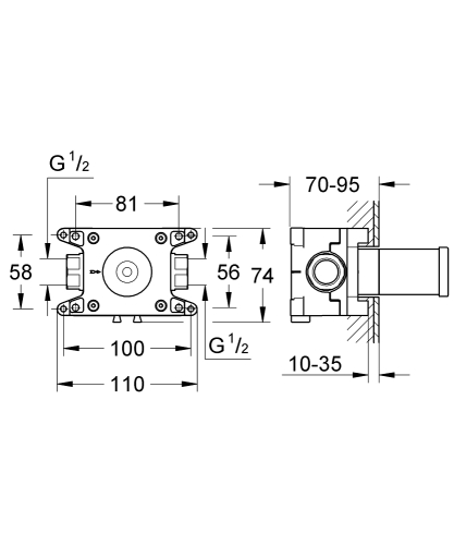 Grohe Grohe Rapido C İç Gövde - 35028000 - 3