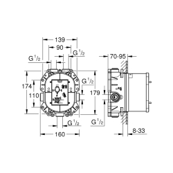 Grohe Grohe Rapido T Ankastre İç Gövde - 35500000 - 2