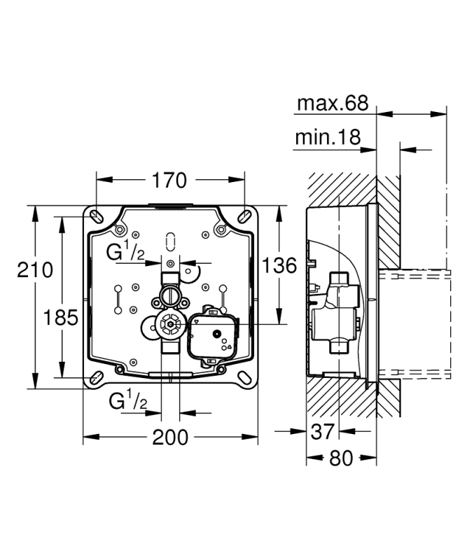Grohe Grohe Rapido U - 37338000 - 3