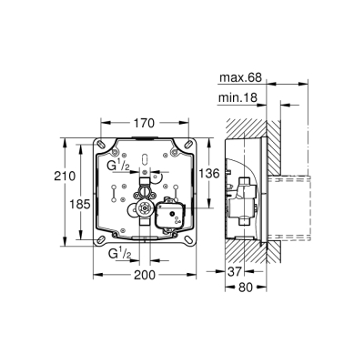 Grohe Grohe Rapido U - 37338000 - 2