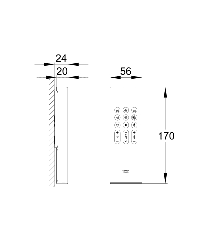 Grohe Grohe Sensia Arena Kumanda - 14926002 - 5