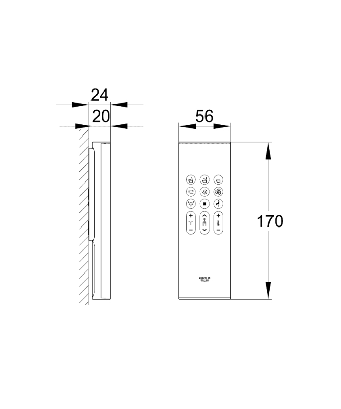 Grohe Grohe Sensia Arena Kumanda - 14926002 - 5