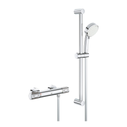 Grohe Grohtherm 1000 Performance Termostatik Duş Bataryası / Duş Seti Dahil - 34783000 - 1