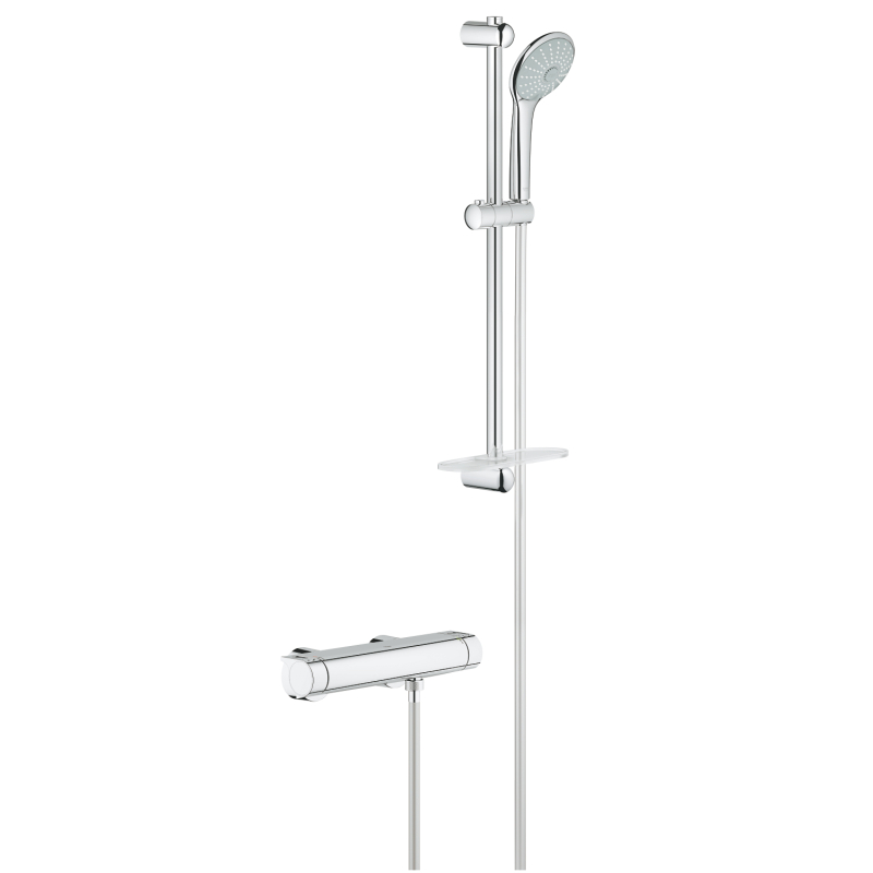Grohe Grohtherm 2000 Termostatik Duş Bataryası / Duş Seti Dahil - 34195001 - 2