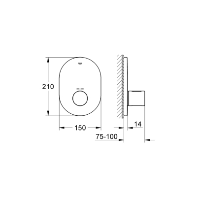 Grohe Grohtherm 3000 Cosmopolitan Merkezi Termostatik Kumanda - 19469000 - 2