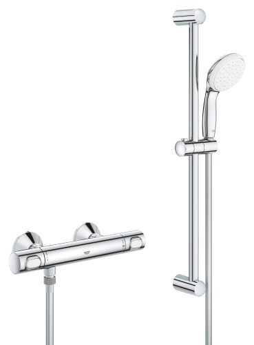 Grohe Grohtherm 500 Termostatik Duş Bataryası / Duş Seti Dahil - 34796000 - GROHE