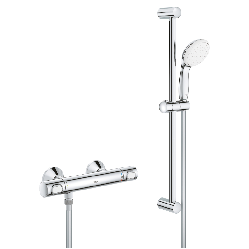 Grohe Grohtherm 500 Termostatik Duş Bataryası / Duş Seti Dahil - 34796000 - 2