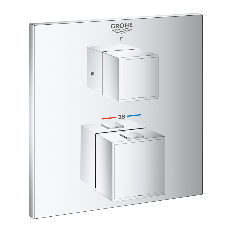Grohe Grohtherm Cube Ankastre Termostatik Banyo Bataryası - 24153000 - 2