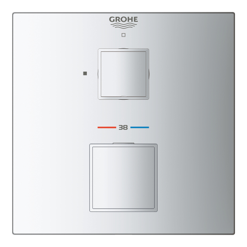 Grohe Grohtherm Cube Ankastre Termostatik Banyo Bataryası - 24153000 - 3