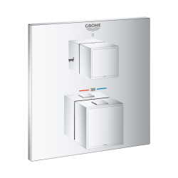 Grohe Grohtherm Cube Çift Yönlü Ankastre Termostatik Banyo Bataryası - 24155000 - 1