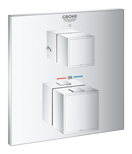 Grohe Grohtherm Cube Termostatik Banyo/Duş Bataryası - 24154000 - GROHE