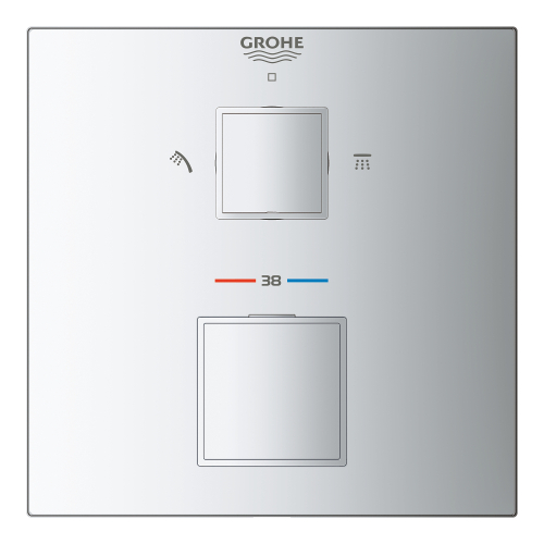 Grohe Grohtherm Cube Termostatik Banyo/Duş Bataryası - 24154000 - 3