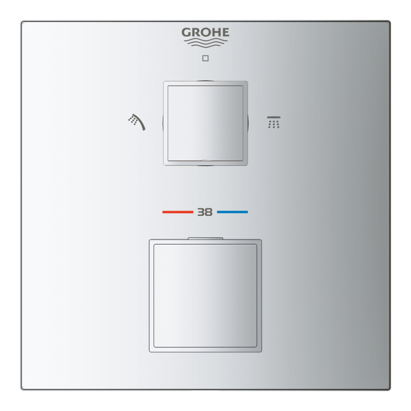 Grohe Grohtherm Cube Termostatik Banyo/Duş Bataryası - 24154000 - 3