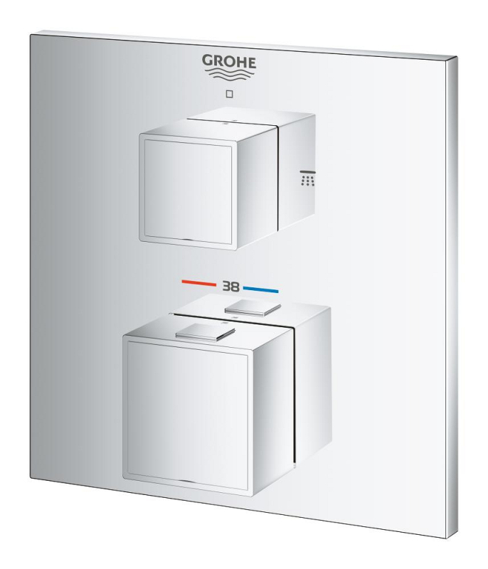 Grohe Grohtherm Cube Termostatik Banyo/Duş Bataryası - 24154000 - 4