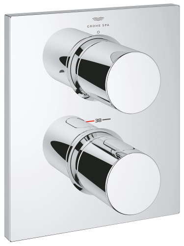 Grohe Grohtherm F 2 Yollu Yön Değiştiricili Banyo Bataryası - 27618000 - GROHE