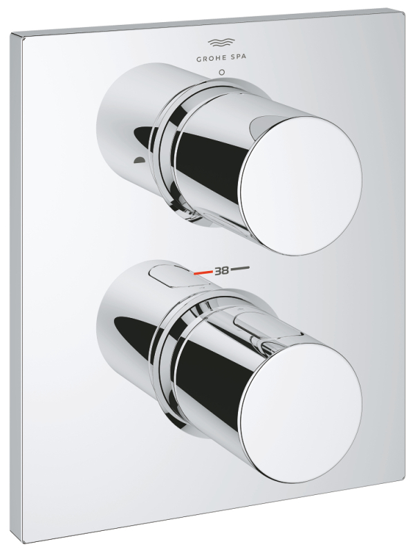 Grohe Grohtherm F 2 Yollu Yön Değiştiricili Banyo Bataryası - 27618000 - 1