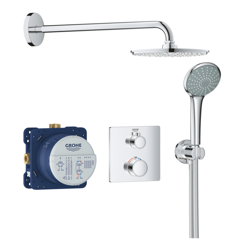 Grohe Grohtherm Rainshower Cosmopolitan 210 Duş Seti - 34734000 - 2