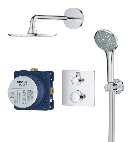 Grohe Grohtherm Rainshower Cosmopolitan 210 Duş Seti - 34734000 - 3