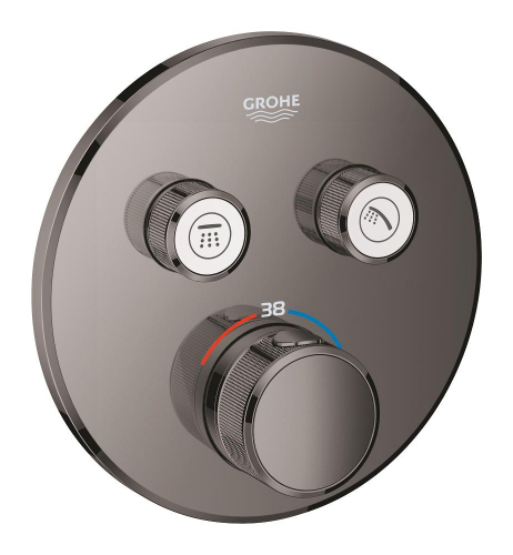 Grohe Grohtherm Smartcontrol Çift Valfli Akış Kontrollü, Ankastre Termostatik Duş Bataryası - 29119A00 