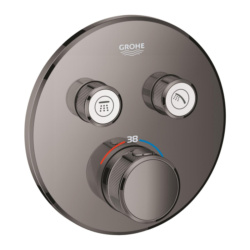 Grohe Grohtherm Smartcontrol Çift Valfli Akış Kontrollü, Ankastre Termostatik Duş Bataryası - 29119A00 - 2